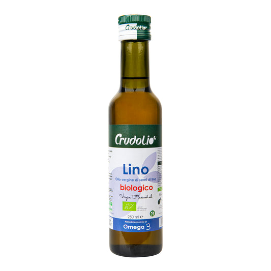 430052 Olej lněný 250 ml BIO   CRUDOLIO-1