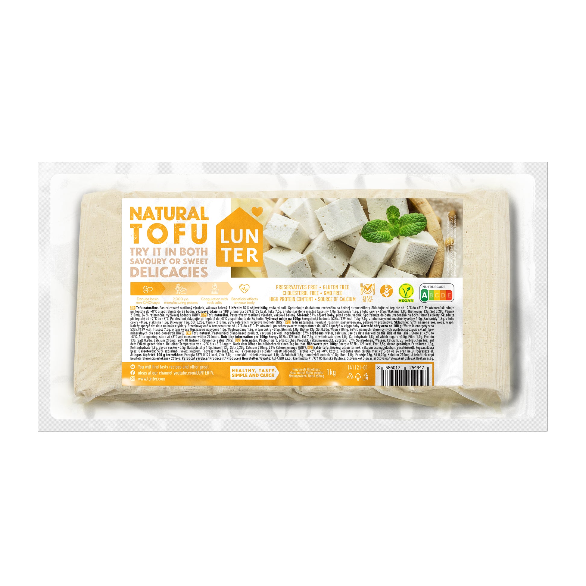 713094 Tofu natural 1000 g   LUNTER-1