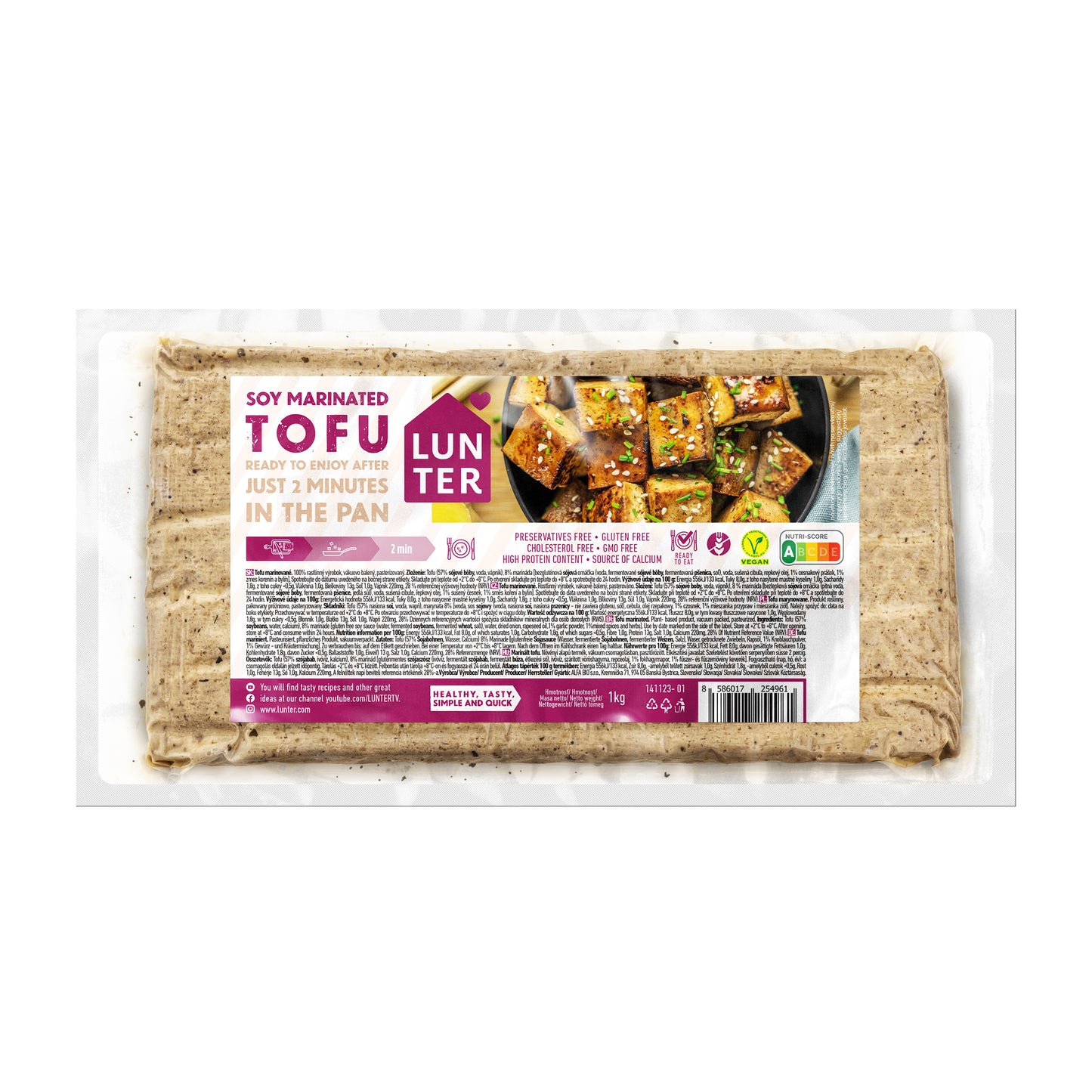 713095 Tofu marinované 1000 g   LUNTER-1